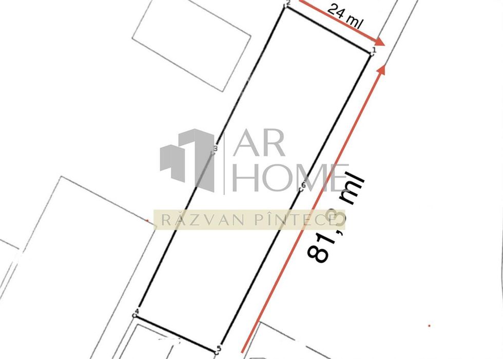 Teren intravilan 1900 mp, langa padure, intrare Gageni Paulesti