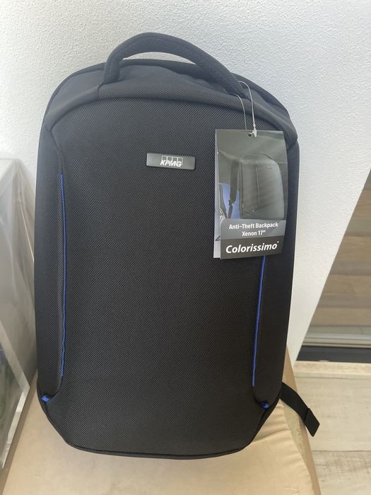 Rucsac Colorisimo Xenon 17" antifurt negru/gri compartiment laptop