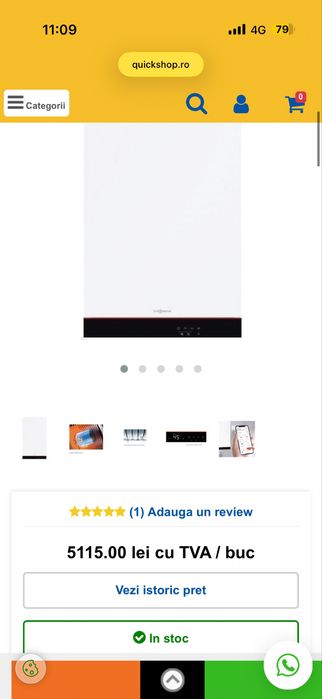 Centrala pe gaz viessmann noua completa