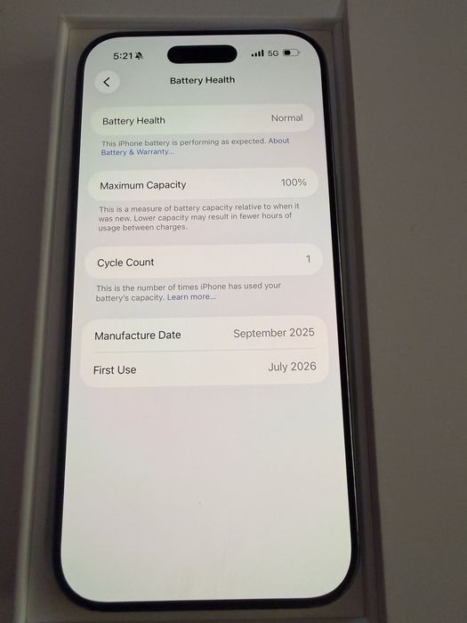 Нов Iphone 17 Air ,Sky Blue,256 Gb