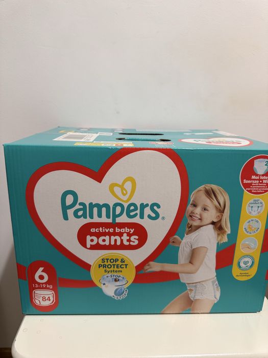 Scutece chilotel Pampers Pants Mega box marimea 6 (13-19 kg) 84 bucati
