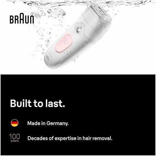 Нов Braun Silk Epil 5 Wet Dry Епилатор за Жени с Тример и Самобръсначка Браун 5-251