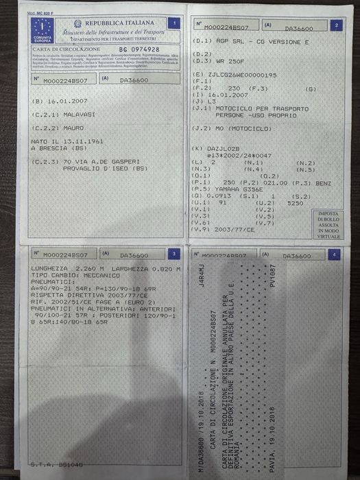 Motocicleta enduro de vanzare