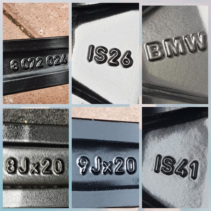 Jante BMW seria 8 G14 G15 G16 M pachet black 275 30 20 / 245 35 20