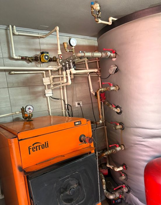 Centrala pe lemne si puffer