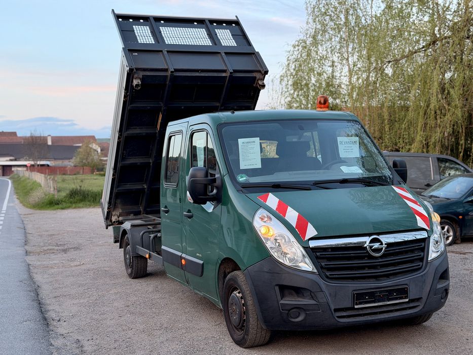 Opel movano 2.3 basculabil pe 3 parti, TVA DEDUCTIBIL, 2014, 143000km [3.5t se conduce cu B] NU RENAULT MASTER