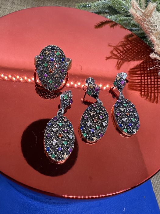 Set argint model vintage