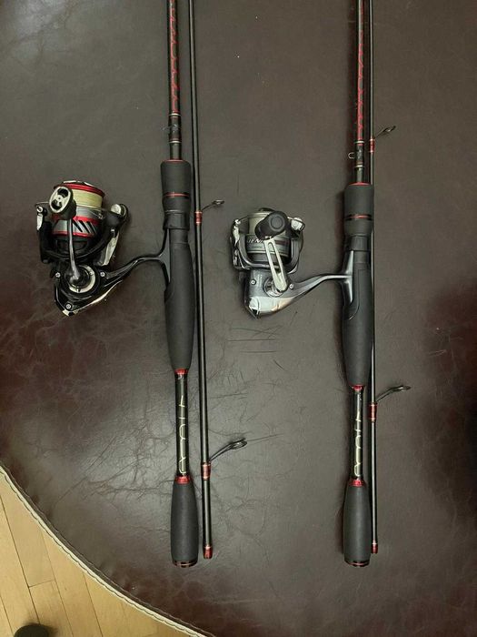 lansete spinning Shimano Daiwa Caperlan