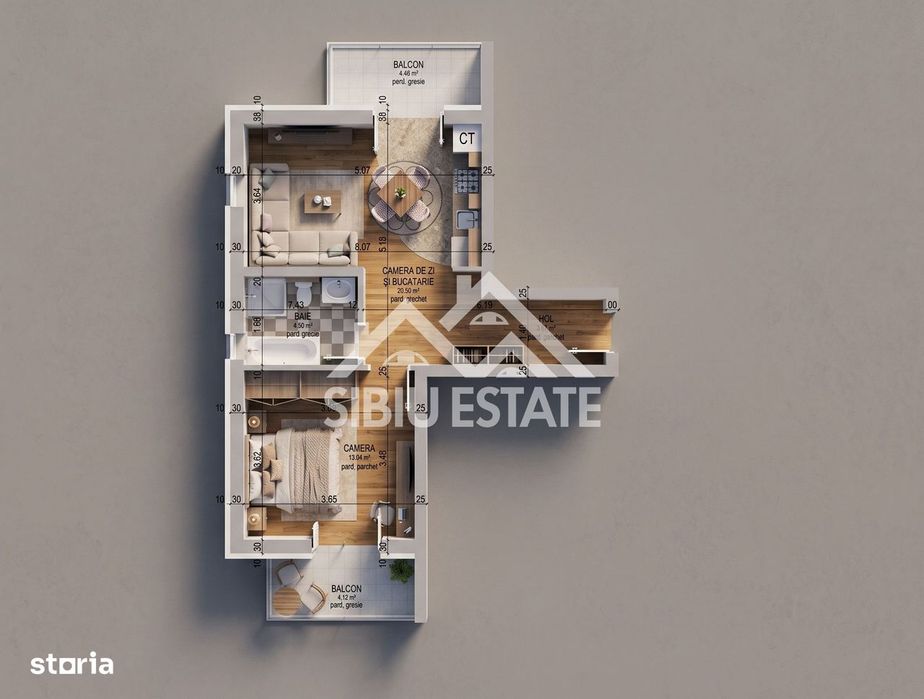 Apartament practic 2 camere Arhitectilor langa Cofetaria Mandra