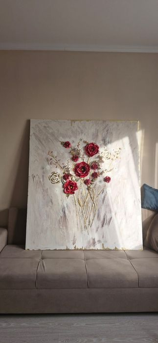 Картина "Floral Harmony" (3D ручная работа)