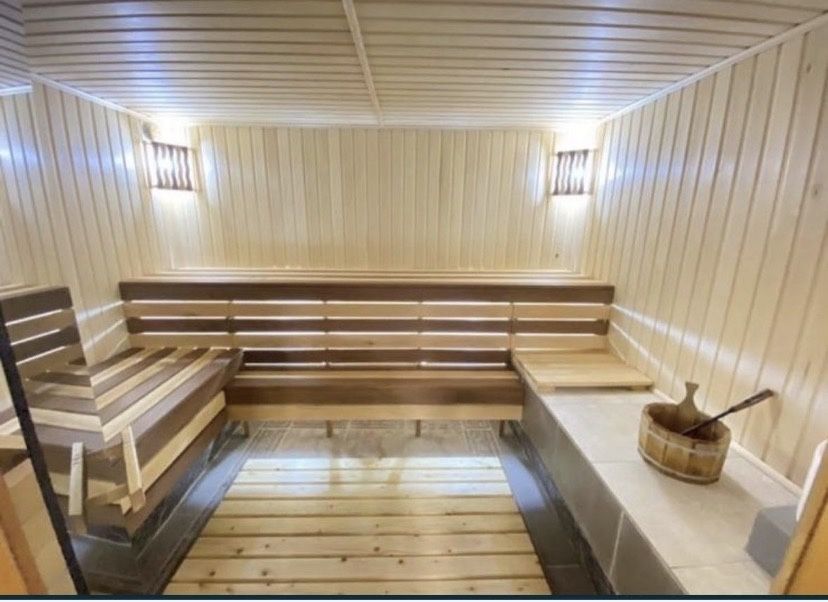 Банный комплекс. Сауна с джакузи, баня на дровах, сауна с бассейном