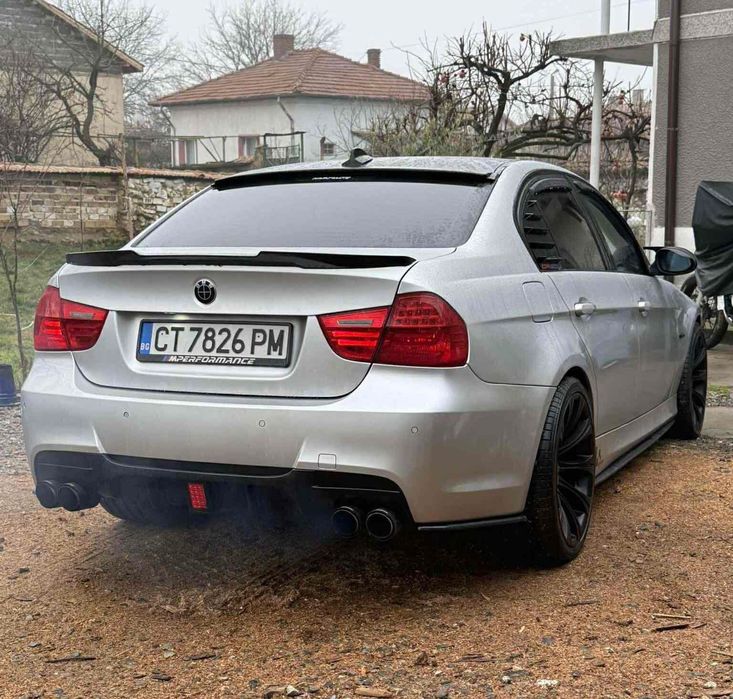 PSM спойлер М4 за BMW БМВ E90 Черен гланц Батман Стил НА СКЛАД!