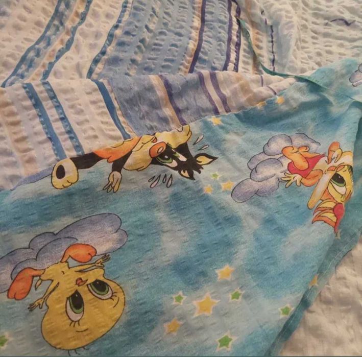 Set lenjerie pat dublu utilizat fără fețe pernă