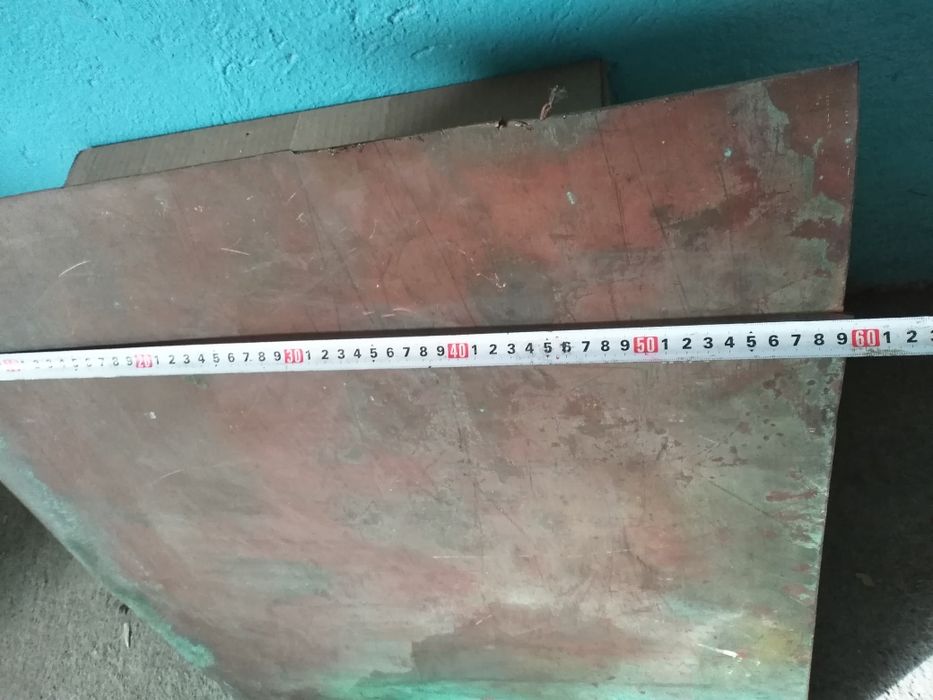 Медь лист 65х60 см