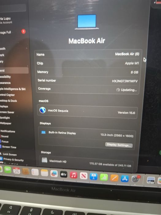 Vand Laptop APPLE MacBook Air 13