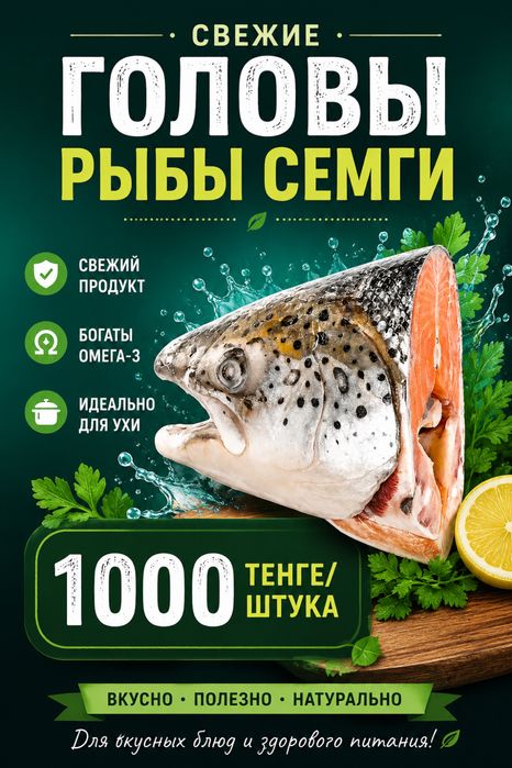 Голова рыбы семги