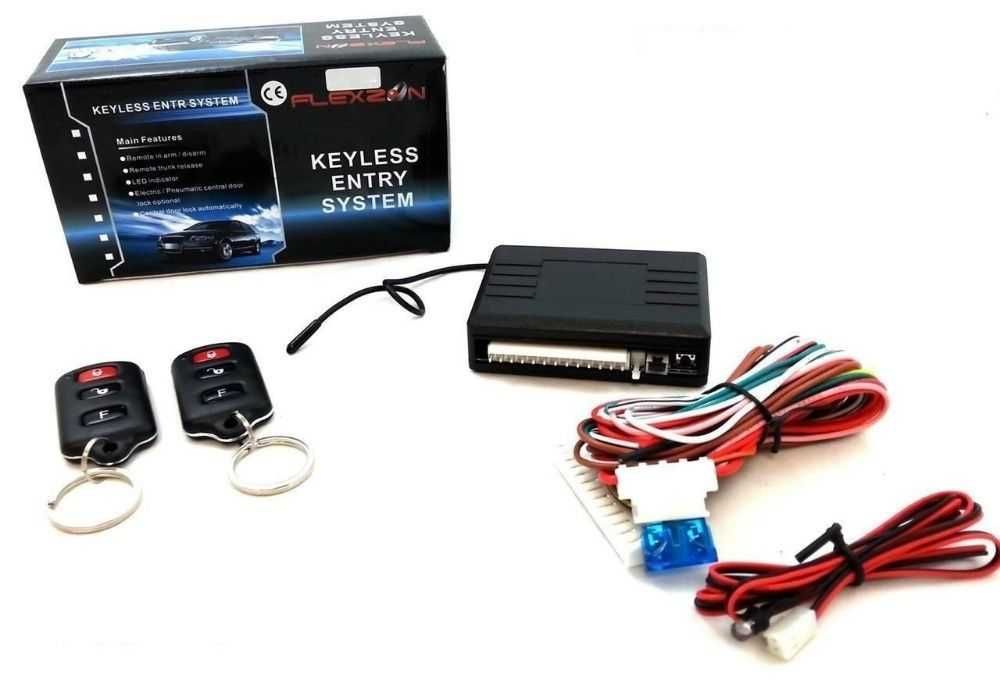 Универсален модул централно закл/откл за автомобил 2 дистанционни ново