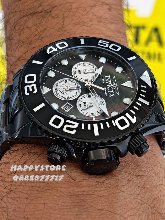 INVICTA Ocean Voyage Black 52 mm, Инвикта нов мъжки часовник