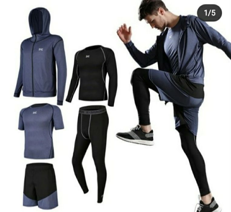 Мужской рашгард спортивный костюм фитнес йога бокс бассейн