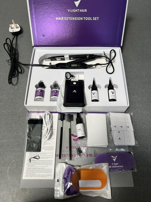 Комплект за екстеншъни / удължаване на коса V-Light Hair Extension Machine Set
