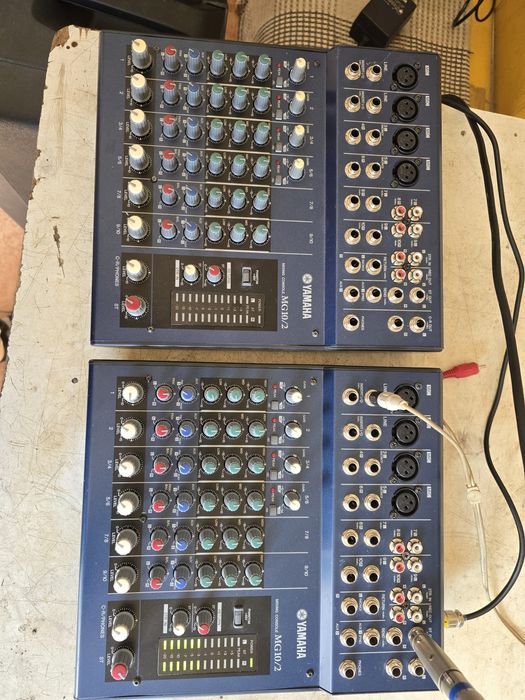 Mixer pasiv Soundcraft Spirit Fx8/Samson Txm16 activ/Yamaha mg10/2