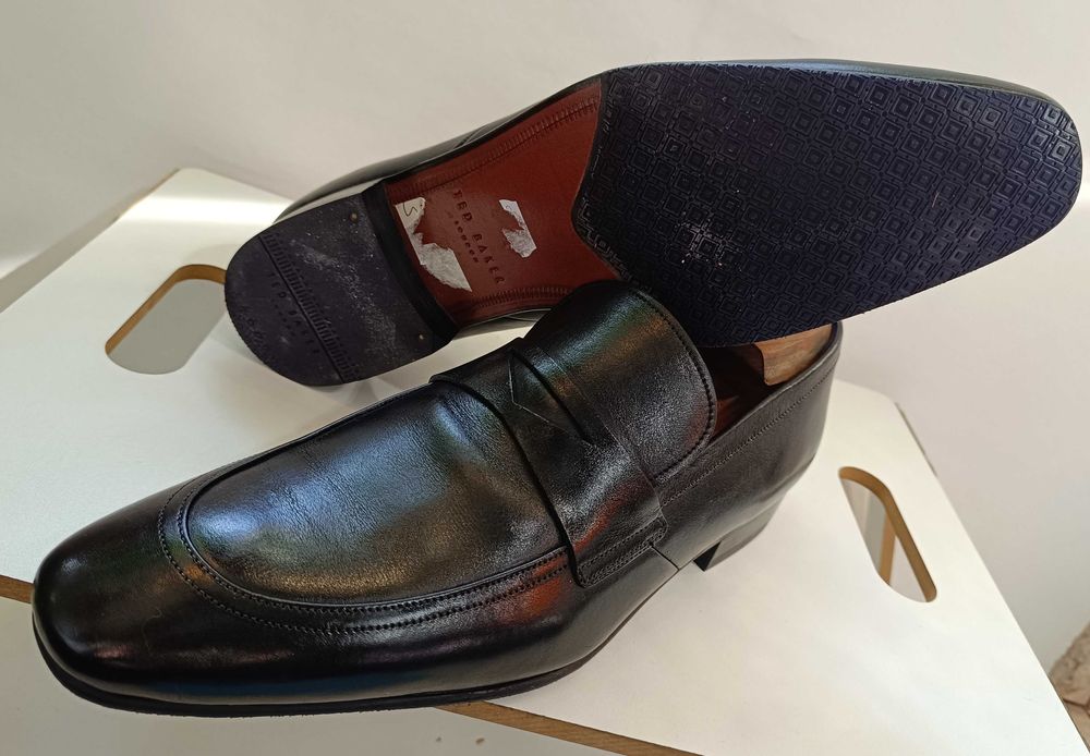 Pantofi loafer 44 44.5 premium Ted Baker London NOI piele naturala
