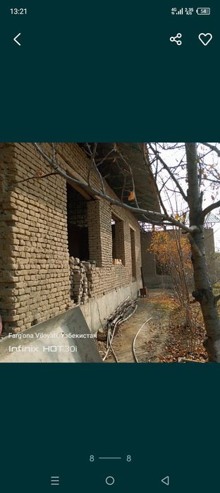Hovli uy sotiladi 10 sotik 5xona uyi bor