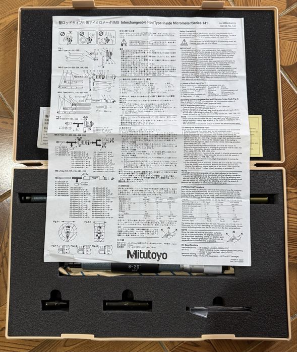 Mitutoyo set micrometru