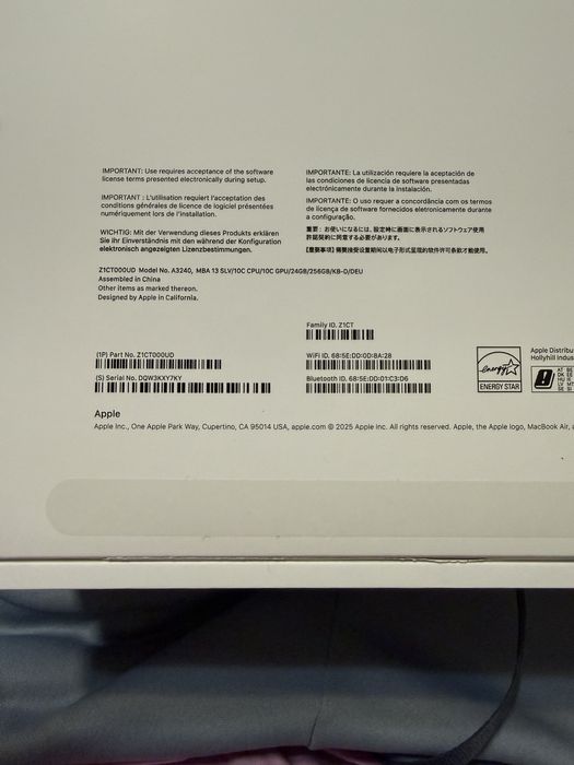 Laptop Apple MacBook Air 13" M4