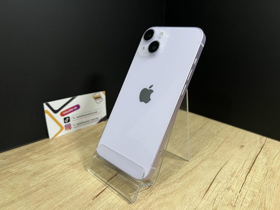 Iphone 14 128Gb Purple Second-Hand Foarte Bun 3 ani garanție, Telefoan