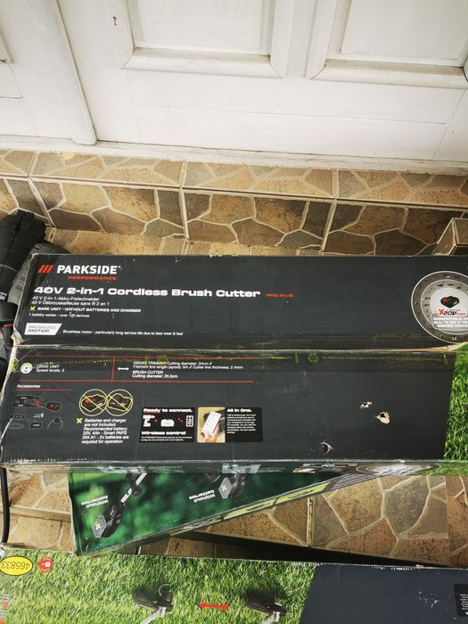 Motocoasa trimmer parkside performance 40v pe doua baterii nouă în cutie
