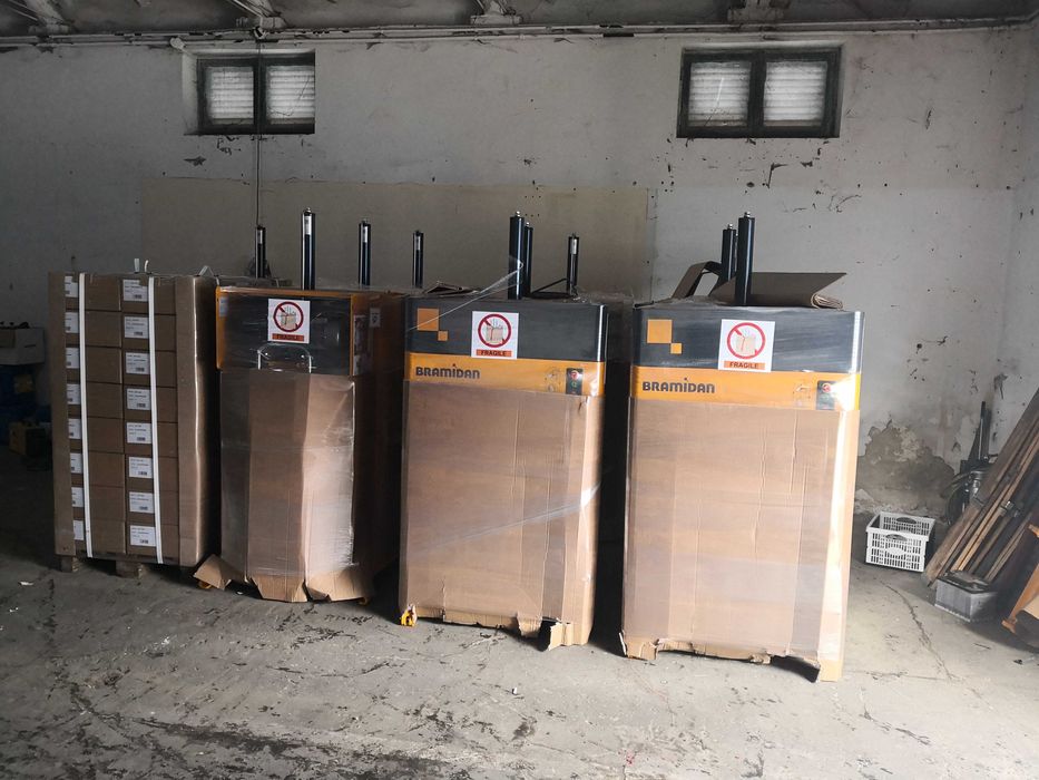 Prese de balotat deseuri din carton,folie,textile