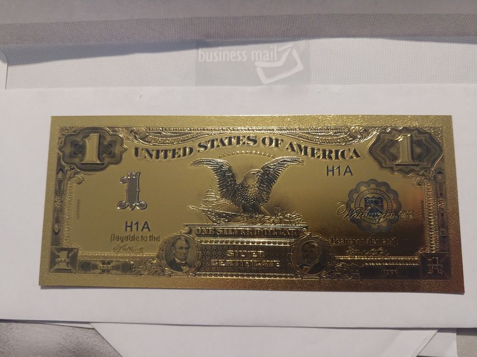 Bancnote placate cu foita de aur pur