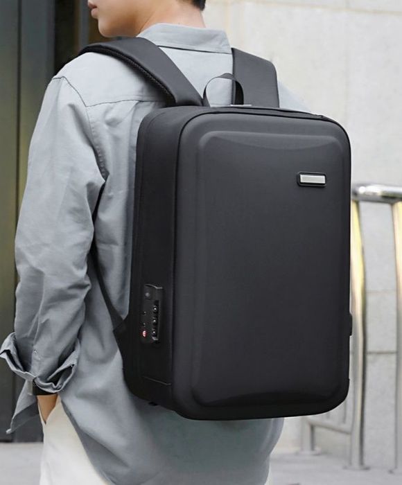 мужской рюкзак для ноутбука с твердым корпусом, ударостойкий, водонепр