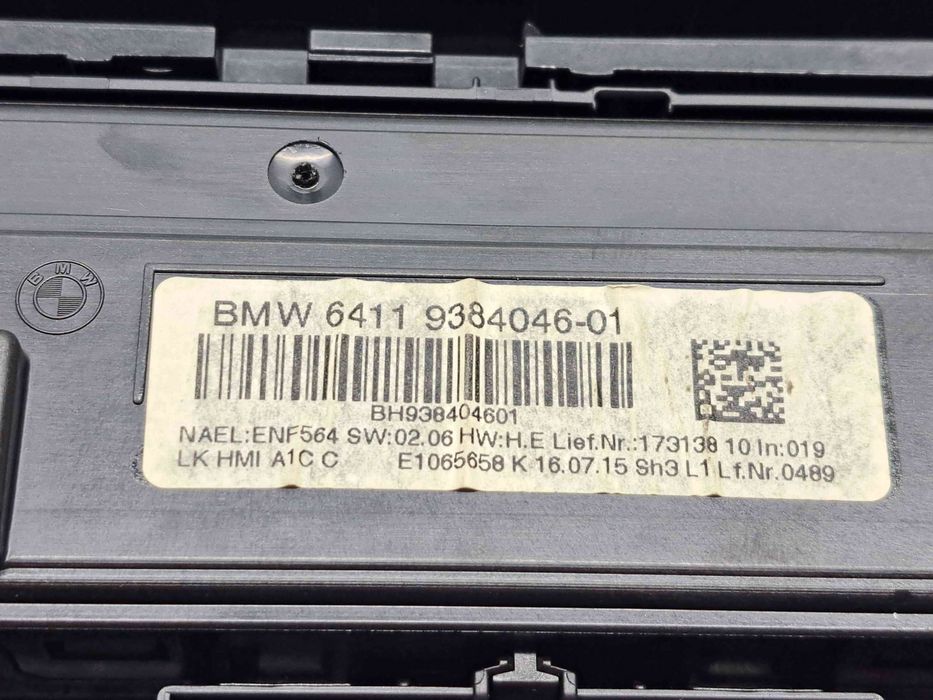Panou comanda clima Bmw 1 (F20) Facelift [Fabr 2011-2017] 9384046-01