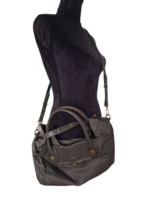 Marc by Marc Jacobs оригинална зелена чанта от плат и кожа