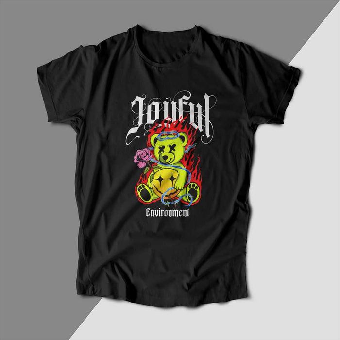 Тениски с Teddy Bear, Черни тениски с Мече