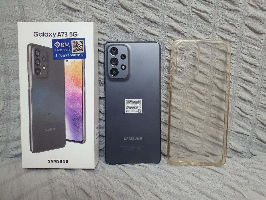 Samsung Galaxy A73 5G 12/128GB Black Igravoy Karobka Holati Ideal 5G
