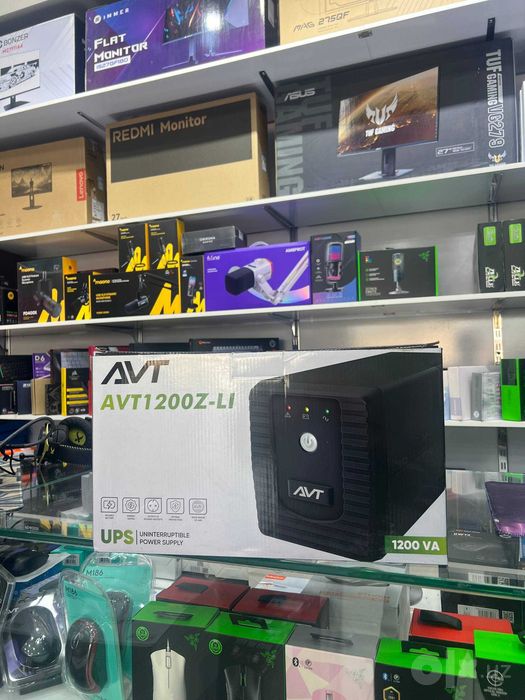 UPS, ИБП AVT1200Z-LI, 1200VA, Line-interactive, 2×12V-7Ah