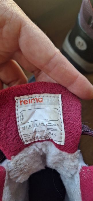 Сапоги зимние REIMA 34 размер девочка