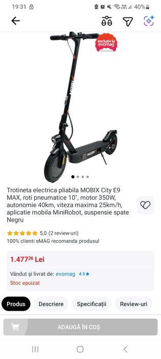 Trotineta electrica