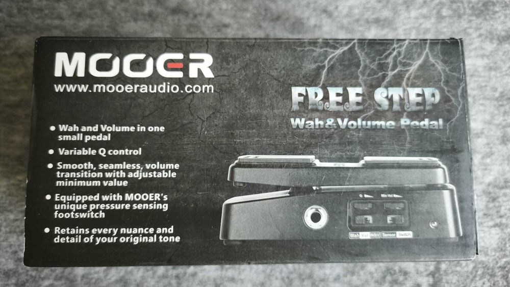 Pedală Wah-Wah Volum Mooer Free Step - chitară electrică - în cutie - ca nouă - GARANȚIE 1 AN!