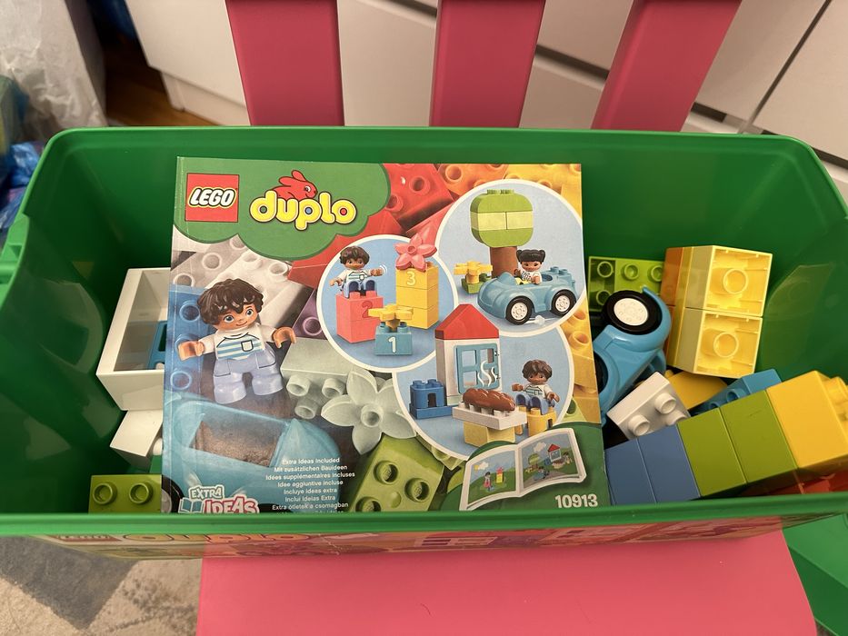 Lego duplo 2 набора по 65 деталей с контейнерами