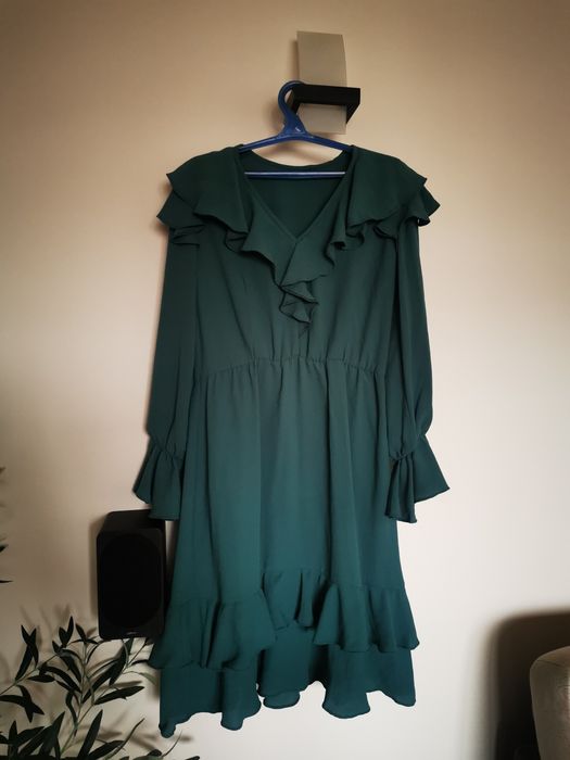 Зелена рокля Л-ХЛ.