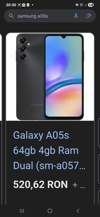 Samsung A05s putin folosit