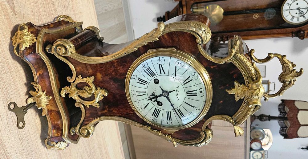 Ceas de semineu francez in stil Boulle, cca 1850