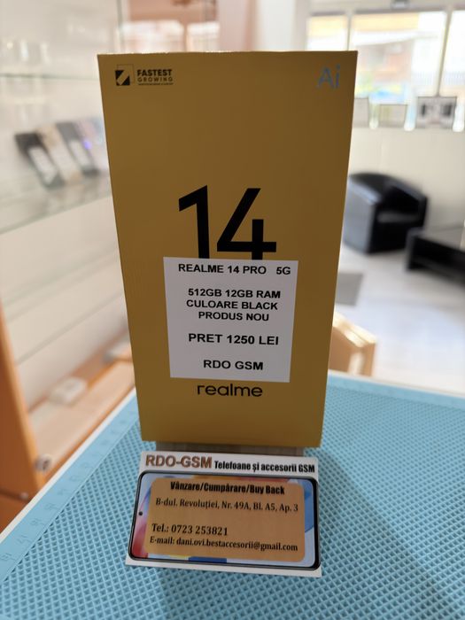 Realme 14 Pro 512Gb 5G/Dual Sim/Nou/Garantie