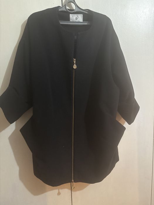 Пальто кашемир черный