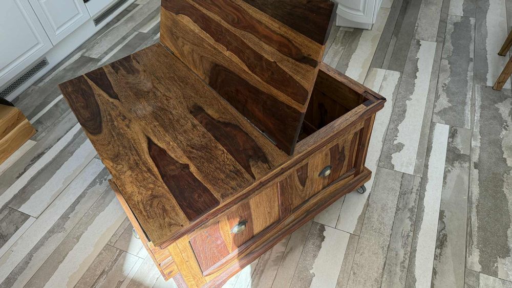 Холна маса Масив Шишамово дърво тип ракла