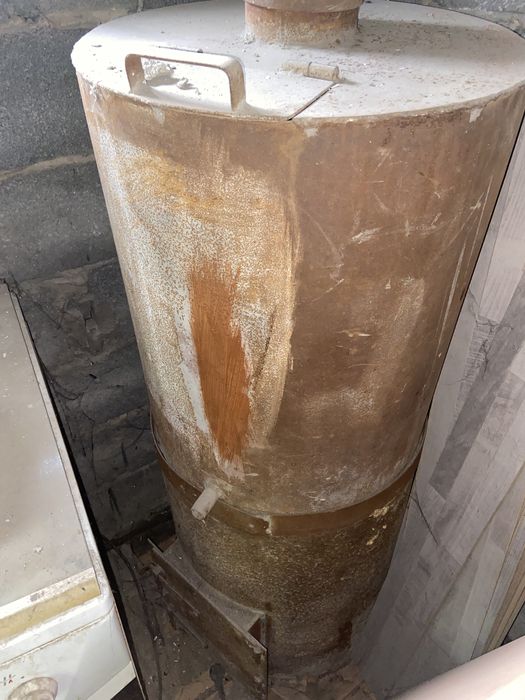 Печь с бочкой для бани